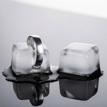 ice test on silver ring