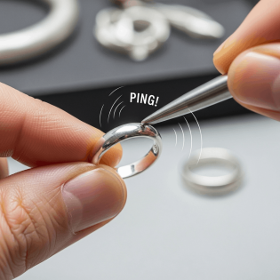 sound test on 925 silver ring